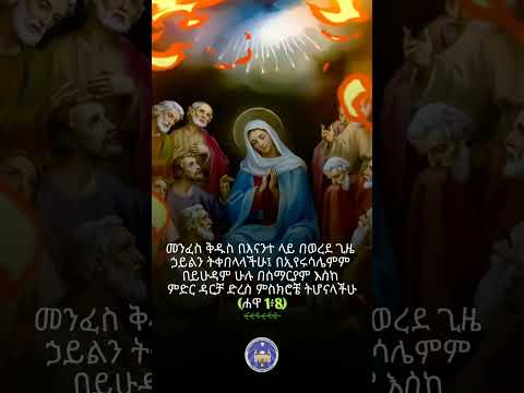 እርሱ መንፈስ ቅዱስ ለክርስቲያኖች ሁሉ የጸጋ የቅድስናና የእውቀት ምንጭ ነው ቅዱስ ጎርጎርዮስ ዘእንዚናዙ ኦርቶዶክስ