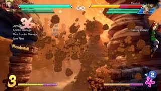 DBFZ - Android 18 corner auto combo extended combo