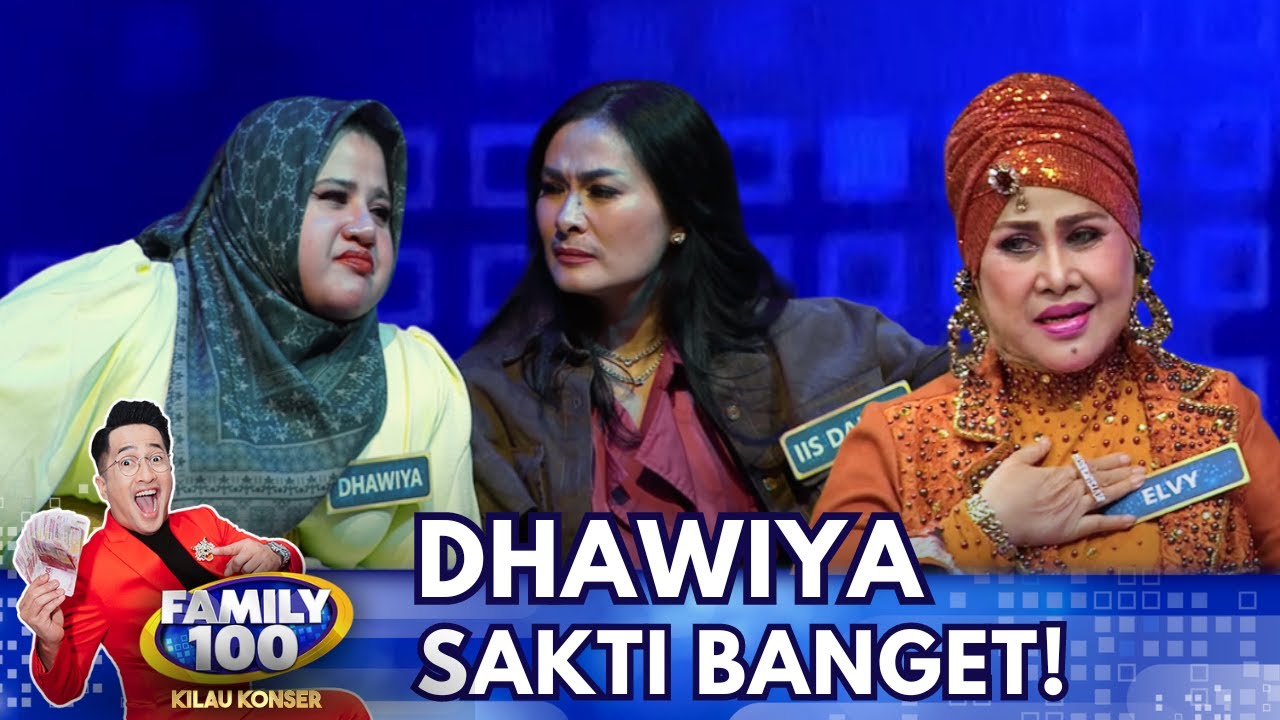 WOW! Insting Dhawiya Bikin Umi Elvy Sukaesih Dapat Jackpot! - Family 100 Kilau Konser
