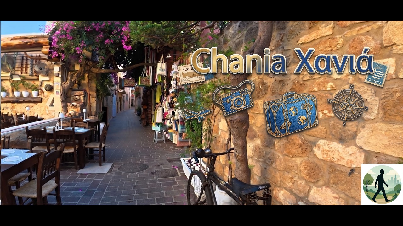 Walking tour of Chania (Crete), Greece, 2025, 4K