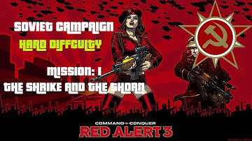 C&C Red Alert 3 Soviet campaign Mission 1 "The shrike and the thorn" (Hard) walkthrough