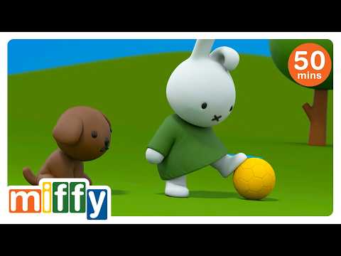 Miffy & Friends Show Off Their Football Skills! | Miffy | Cartoons for kids