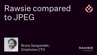 Rawsie compared to JPEG image compression