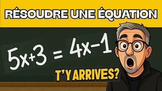 Résoudre une équation ➜ Niveau 3ème / Brevet ➜ Trop facile ?!