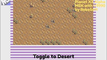 Planet X3 for MSX and V9990 Alpha build