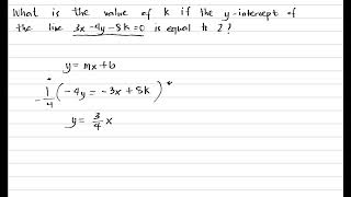 SLOPE-INTERCEPT FORM (ANALYTIC GEOMETRY) - Past Board Exam Problem with solution