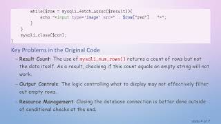How to Ensure Your PHP Script Only Displays Non-Empty Rows in a MySQL Database