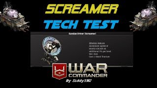 War Commander - Screamer Tech Test: Sundae Drive.