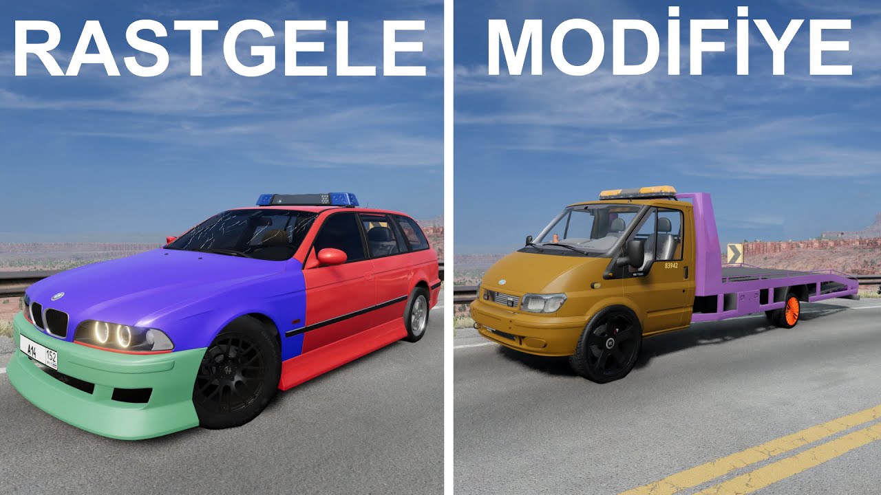 Her Kaza Yaptığımda Aracım Modifiye Oluyor! │ Beam.ng Drive