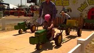 Kids Pedal Tractor Pull County Fair July 2009