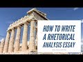 Rhetorical Analysis Essay: Complete Guide with an Example | EssayPro - How to Write a Rhetorical