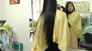 Tracy Lai's long silky hair part 3