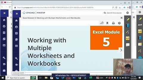 Sam Textbook Project Excel Module 05 Working With Multiple Worksheets and Workbooks