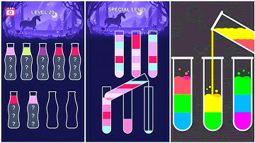 Water Sort Puzzle Gameplay 11, Android Games ios Walkthrough Simulator Think Brain Puzzle