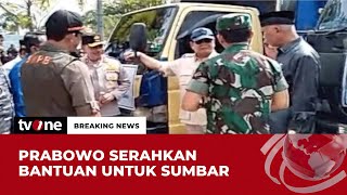 Prabowo Serahkan Bantuan Bencana Alam Sumatera Barat | Breaking News tvOne screenshot 4