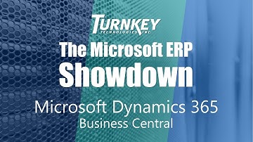 Overview of Dynamics 365 Business Central - The Microsoft ERP Software Showdown, June 14, 2018