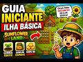 Guia INICIANTE Sunflower Land (ilha básica) – comece CERTO