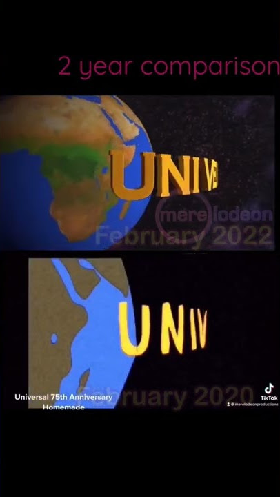 Universal Pictures (1990-1991) 75th Anniversary Logo (Remake, 2 Year Comparison)