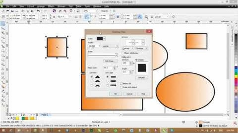 9 Sử dụng công cụ outline pen trong corel x6