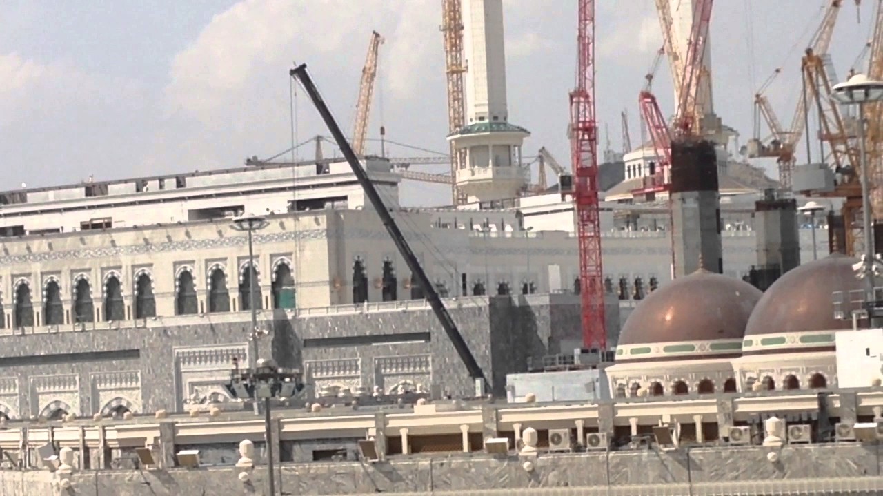 Makkah haram Masjidh Construction Work On Progress - YouTube