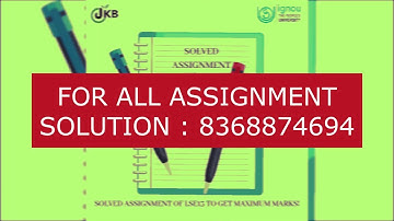 IGNOU BIOLOGY ASSIGNMENT SOLUTION 2020 | IGNOU SOLVED ASSIGNMENT AVAILABLE 2020 | LSE01 TO LSE13