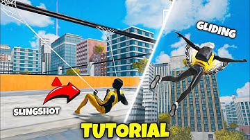 Slingshot & Air Gliding Ability Tutorial in Spider Fuser Game 🔥