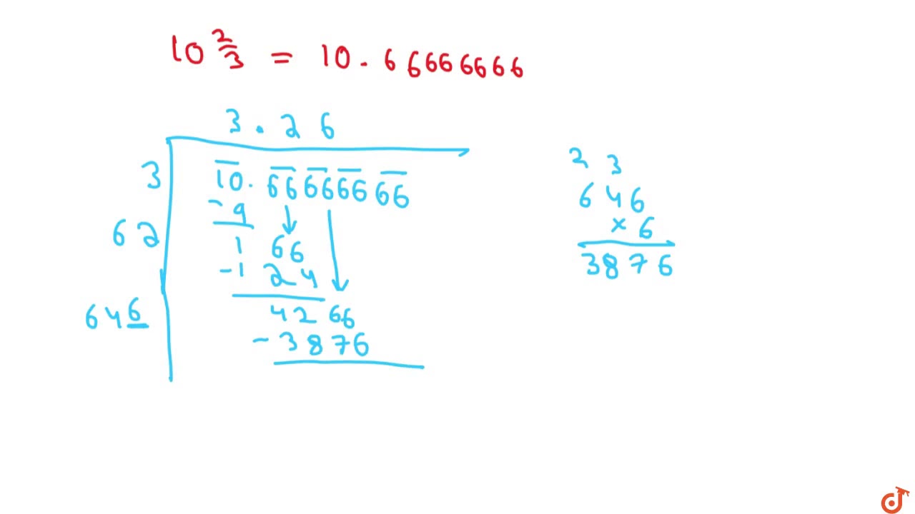 Find The Square Root Of 10 2 3 Correct To Three Places Of Decimal Youtube