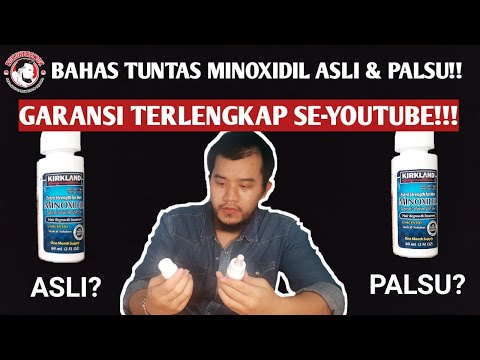 BAHAS TUNTAS!! PERBEDAAN KIRKLAND MINOXIDIL ASLI DAN PALSU!