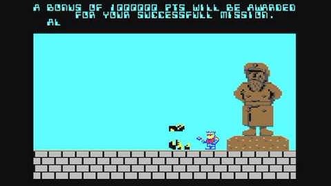 Commodore 64: Bionic Commando US version game ending by Capcom
