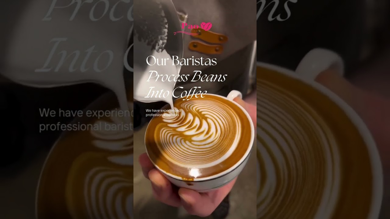 White and Brown Modern Floral Food Business Instagram Reels Video