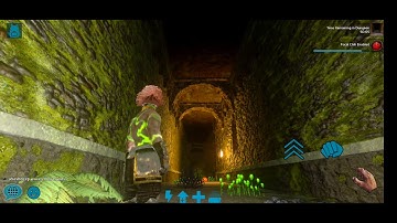 How to cross poison wall trap  easy way | ark mobile easy dungeon wall trap trick