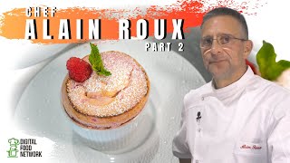 Rhubarb Souffle with a hint of Raspberry by 3 Michelin Star Chef Alain Roux