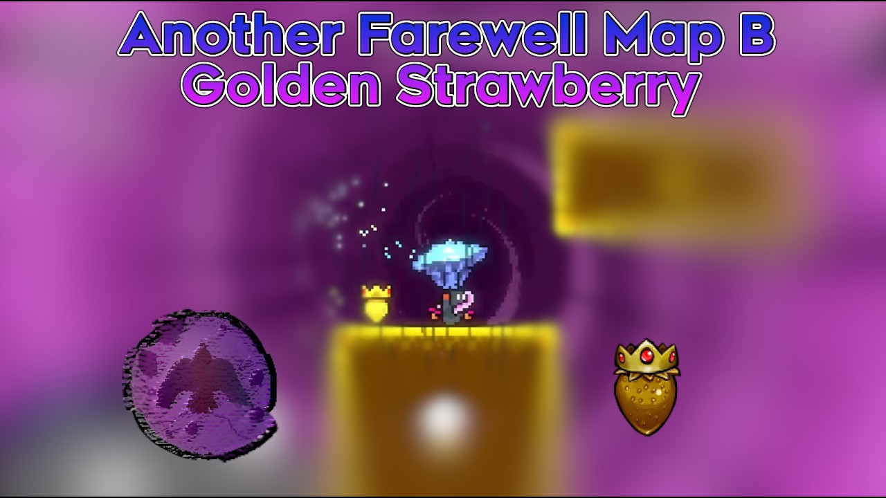 Celeste Mods: Another Farewell Map B Golden Strawberry - YouTube