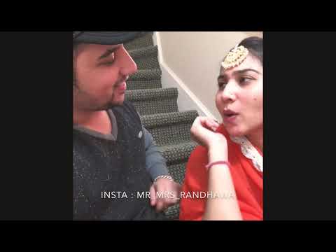 Brobar boli Mr Mrs Randhawa | Amrit Randhawa | Punjabi couple video | Married couple,Nimrat khaira