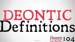 Deontic Logic Definitions
