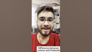 Difference between column and Pedestal | RCC | Shorts | Civil engineering interview questions