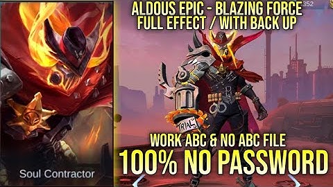 ALDOUS EPIC BLAZING FORCE SKIN SCRIPT NO PASSWORD FULL EFFECT WORK ABC & NO ABC FILE YVE PATCH