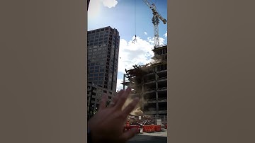 Massive Construction Collapse Caught on Camera #constructionfail