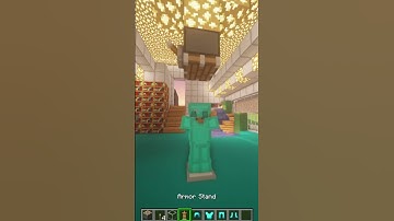 MINECRAFT | How to Make Glass Armor Stand Display Case!