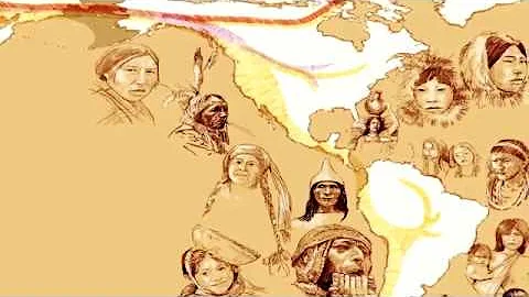 ¿De qué raza descendían los nativos americanos?