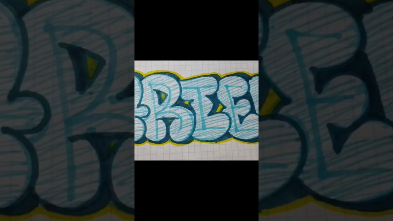 convierte tus letras normales en letras bomba graffiti fácil y sencillo 