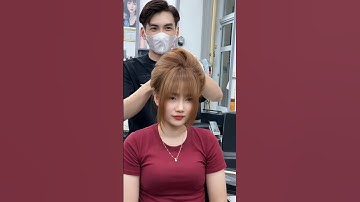 Mái Pháp tóc layer trẻ trung-Salon Hiếu Lan#toclayer #trendingshorts #shorts#hair #hairstyle