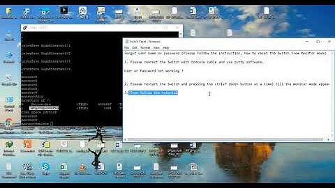 How to reset password in BDCOM switches