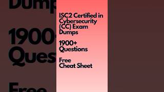ISC2 Certified in Cybersecurity CC course #certifiedincybersecurity #cccertification #howtopasscc