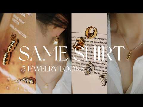 💍只靠饰品改变风格:一件白衬衫的5套日常搭配灵感✨|SUIHE饰品开箱分享|jessieishere