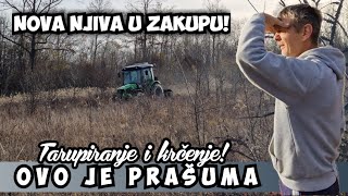 NOVA NJIVA U ZAKUPU - OVO JE PRAŠUMA !! TARUPIRANJE I KRČENJE NJIVE KOJA ZARASTA 30 GODINA!!