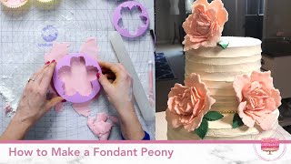 How to Make a Fondant Peony by Christina Cakes It 4,358 views 2 years ago 9 minutes, 44 seconds