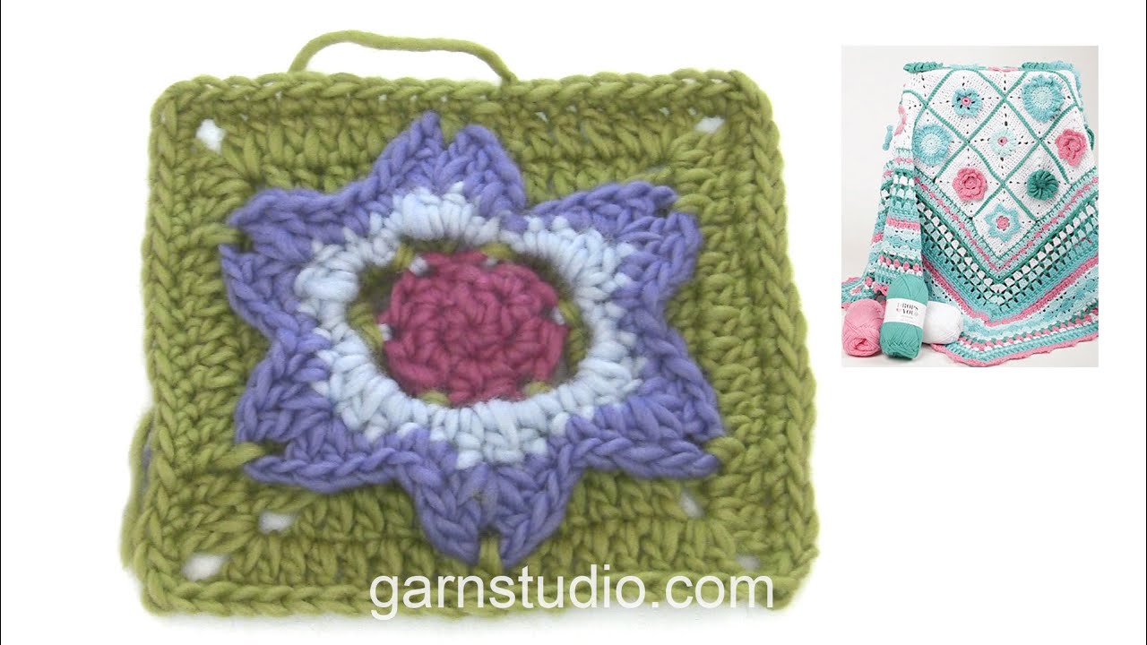 heckling hare How to crochet the square for the buttercup in the DROPS Mystery Blanket