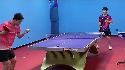 Cùng tập luyện với Huấn Luyện Viên Zhang Jike #tabletennis #zhangjike