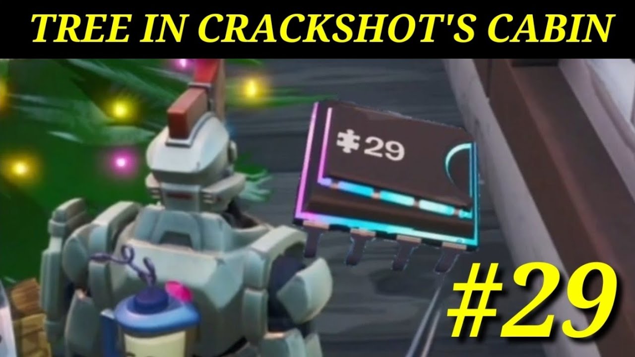 FORTBYTE #29:"Found underneath the tree in Crackshot's Cabin" EASY GUIDE!